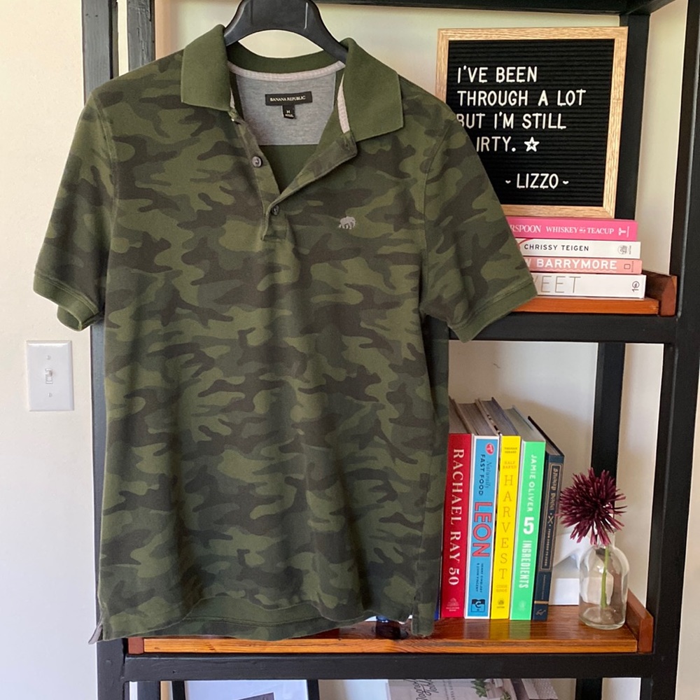 Banana Republic Camo Polo
